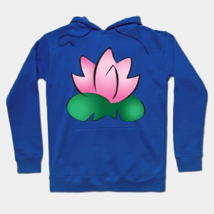 Pink Lotus on Lily Pads Hoodie